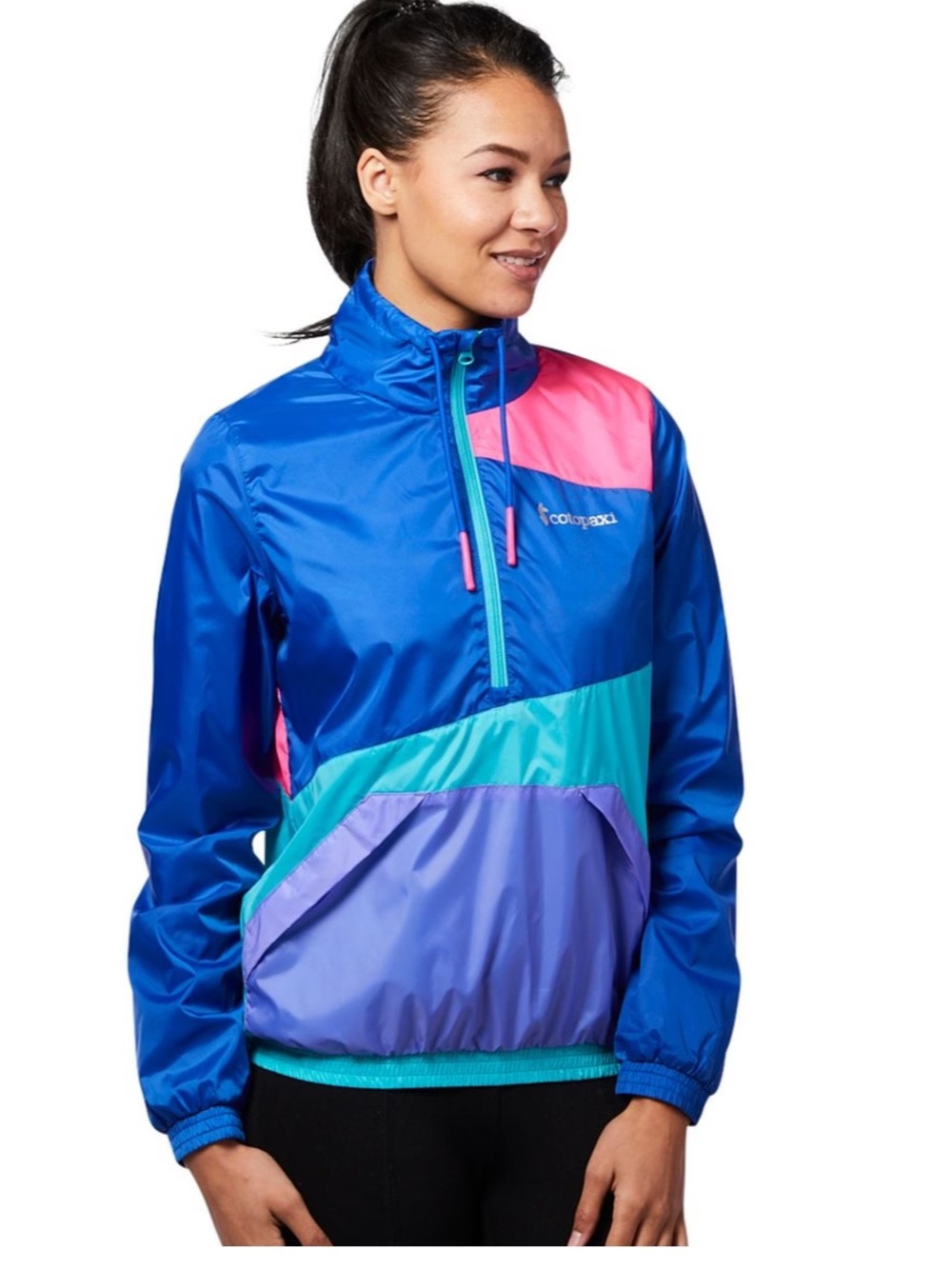 cotopaxi Blue Pink Teal Purple Windbreaker Jacket